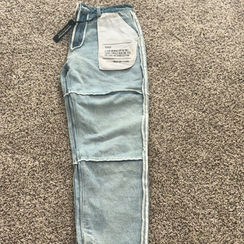 Maniere De Voir Denim Blue Boyfriend Jeans - LOOKING TO GET RID OF ASAP